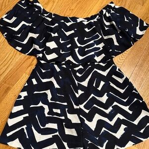 Akira Chicago Red Label Off the Shoulder Romper Sz S